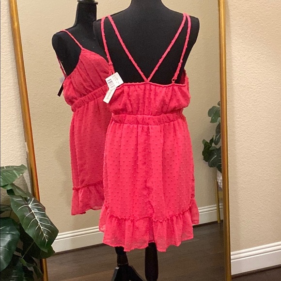 Speechless Pink Ruffled Mini Sundress Size XL - Picture 5 of 5